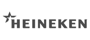 Logo cinza marca Heineken